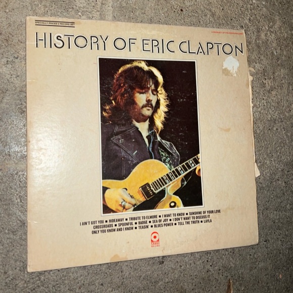 Vintage Vinyl Album History Of Eric Clapton 2 Records - Picture 1 of 10